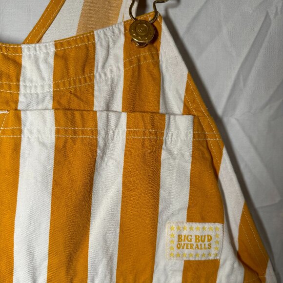 Big Bud Press Original Overalls in Yellow Stripe Size XXL - Picture 2 of 9